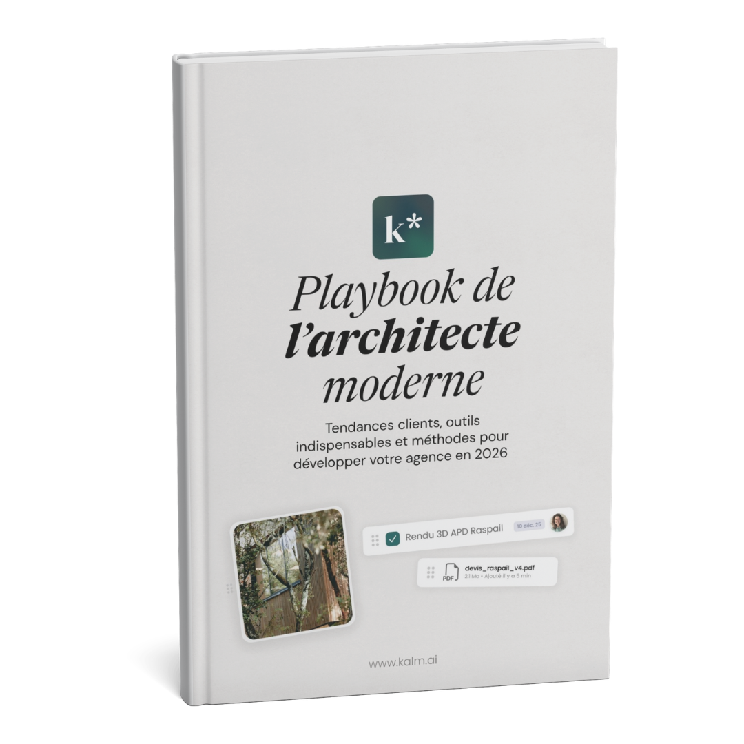Couverture du playbook de l'architecte d'intérieur moderne