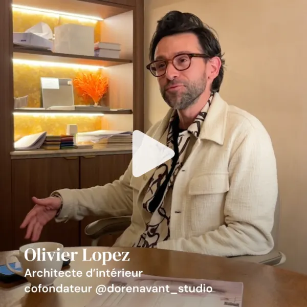 Capture d'écran de la vidéo de témoignage tournée avec Olivier de l'agence Dorénavant Studio, heureux clients de Kalm